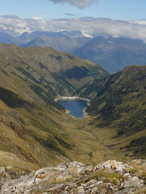 Il lago di Venina dalle vicinanze del passo omonimo